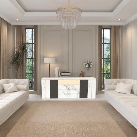 ตู้ลิ้นชัก 4 ลิ้นชัก WISDOM DESIGN FURNITURE รุ่น GCS-201 200 ซม. สีขาว/ซอฟท์มาร์เบิ้ล_3